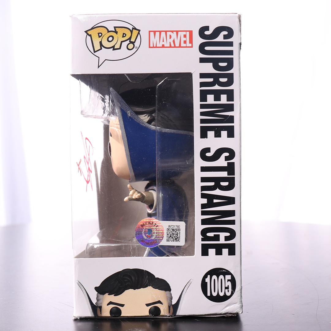 Benedict Cumberbatch Signed "Supreme Strange" #1005 Doctor Strange Multiverse of Madness Funko POP! Vinyl Figure (BAS Witness)