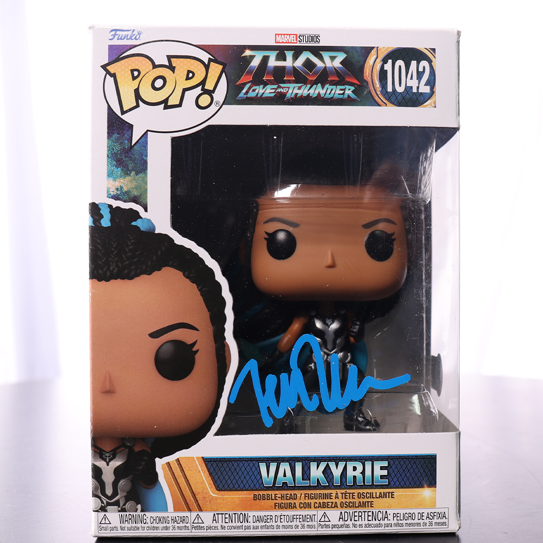 Tessa Thompson Signed "Valkyrie" #1042 Thor Love and Thunder Funko Pop! Vinyl Figure (Beckett)