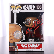 Lupita Nyong'O Signed "Maz Kanata" #108 Star Wars Funko POP! Vinyl Figure (BAS Witness)
