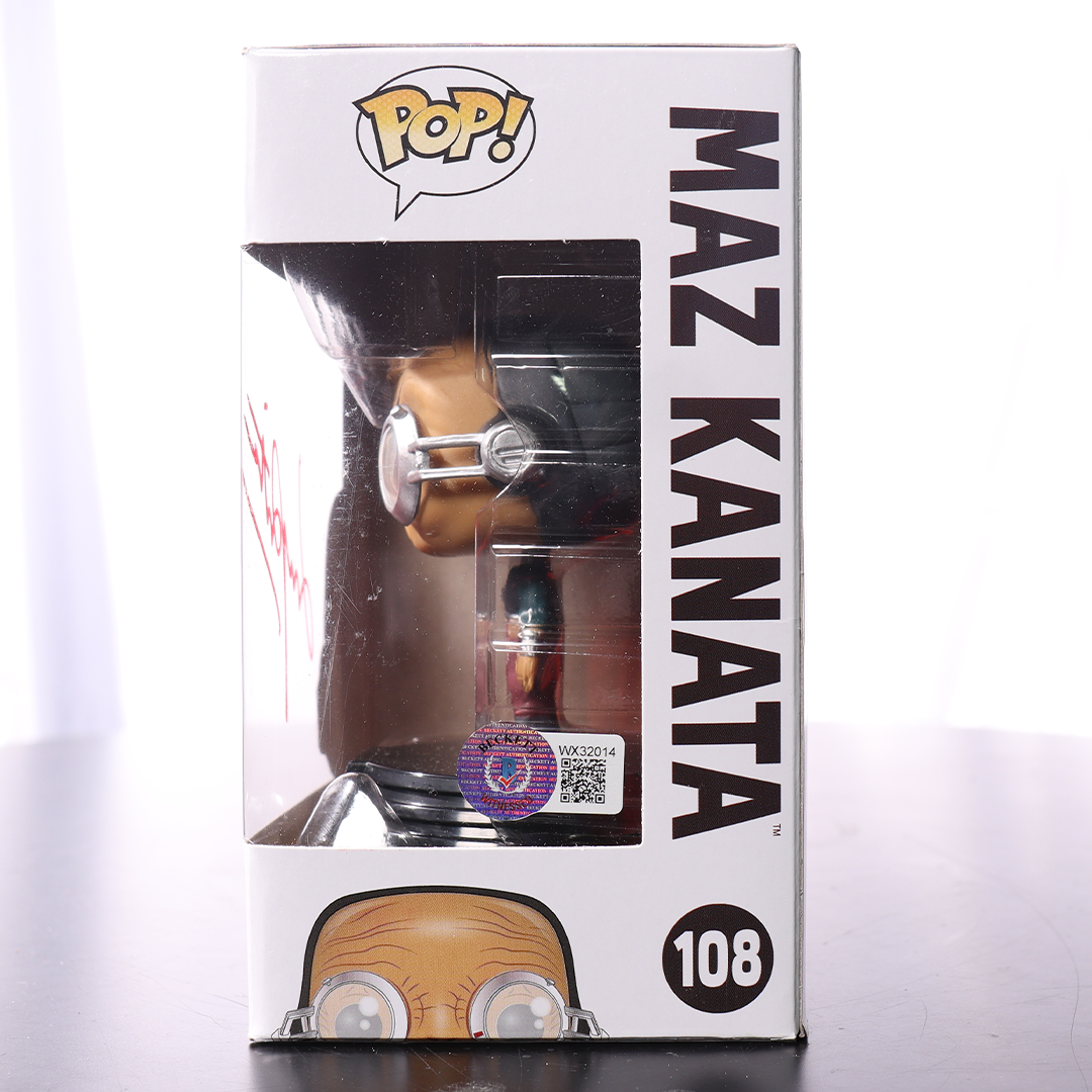 Lupita Nyong'O Signed "Maz Kanata" #108 Star Wars Funko POP! Vinyl Figure (BAS Witness)