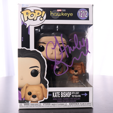 Hailee Steinfeld Signed "Kate Bishop" #1212 Hawkeye Funko POP! Vinyl Figure (BAS Witness)