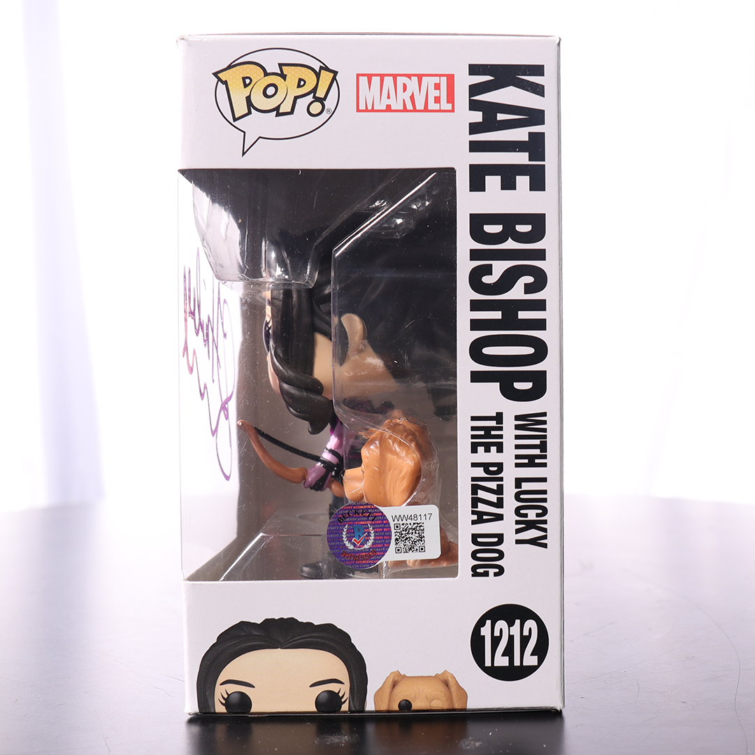 Hailee Steinfeld Signed "Kate Bishop" #1212 Hawkeye Funko POP! Vinyl Figure (BAS Witness)