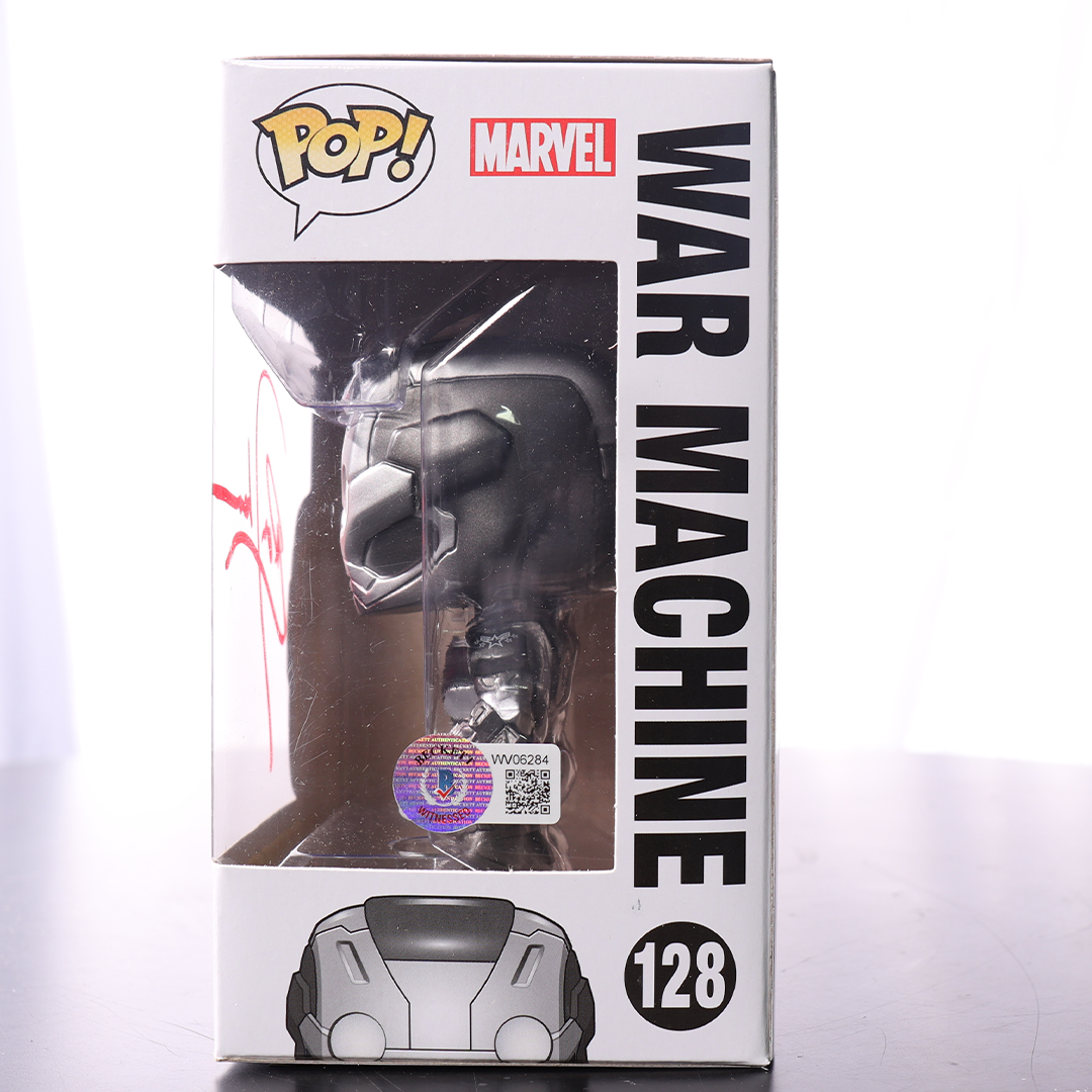 Don Cheadle Signed "War Machine" #128 Captain America Civil War Funko POP! Vinyl Figure (BAS Witness)