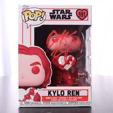 Adam Driver Signed "Kylo Ren" #591 Star Wars Funko POP! Vinyl Figure (BAS Witness)