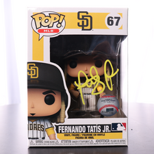 Fernando Tatis Jr. Signed Padres #67 Funko Pop! Vinyl Figure (Beckett)