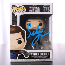 Sebastian Stan Signed "Winter Soldier" #701 The Falcon and the Winter Soldier Funko POP! Vinyl Figure (BAS Witness)