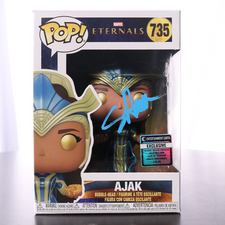 Salma Hayek Signed "Ajak" #735 Eternals Funko Pop! Vinyl Figure (Beckett)