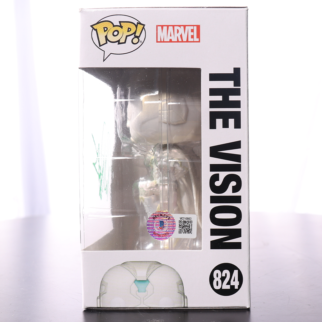 Paul Bettany Signed "The Vision" #824 Wanda Vision Funko POP! Vinyl Figure (BAS Witness)