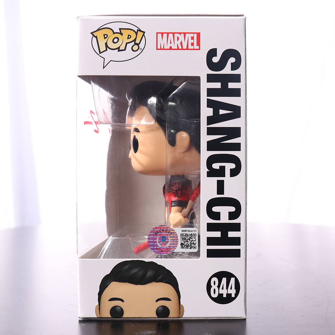 Simu Liu Signed "Shang-Chi" #844 Marvel Funko Pop! Vinyl Figure (Beckett)