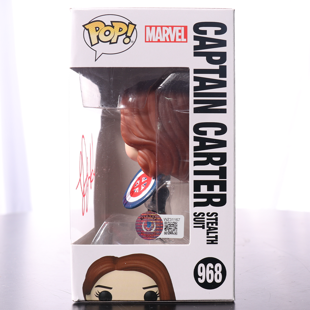 Hayley Atwell Signed "Captain Carter" #968 What If...? Funko POP! Vinyl Figure (BAS Witness)