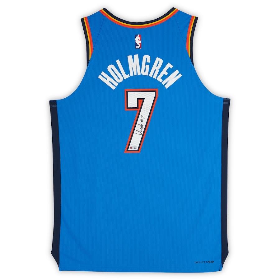 Chet Holmgren Signed Thunder Nike Authentic Jersey (Fanatics Authenticated)