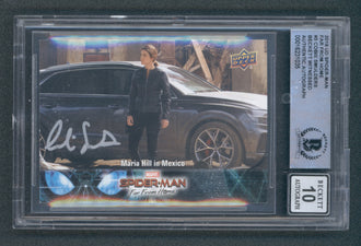 Cobie Smulders Signed 2019 UD Spider-Man Far From Home #3 (BGS | Autograph Grade 10)