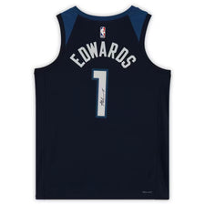 Anthony Edwards Signed Timberwolves Nike Authentic Jersey (Fanatics Authenticated)