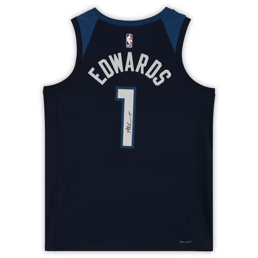 Anthony Edwards Signed Timberwolves Nike Authentic Jersey (Fanatics Authenticated)