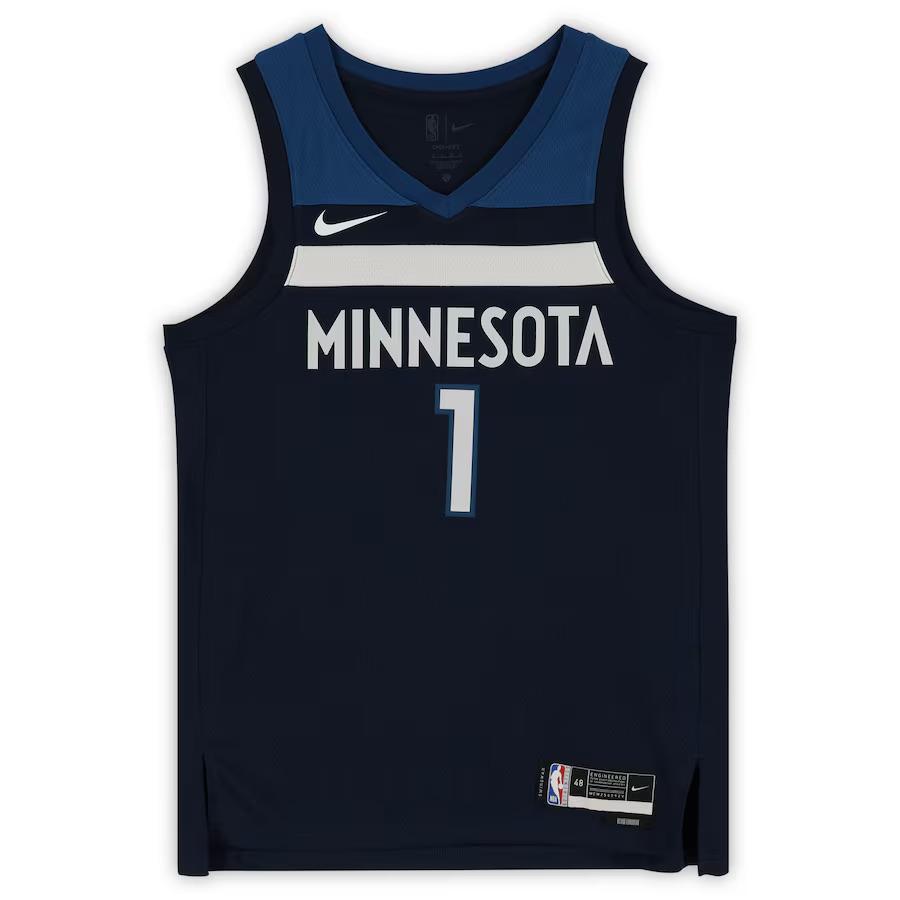 Anthony Edwards Signed Timberwolves Nike Authentic Jersey (Fanatics Authenticated)