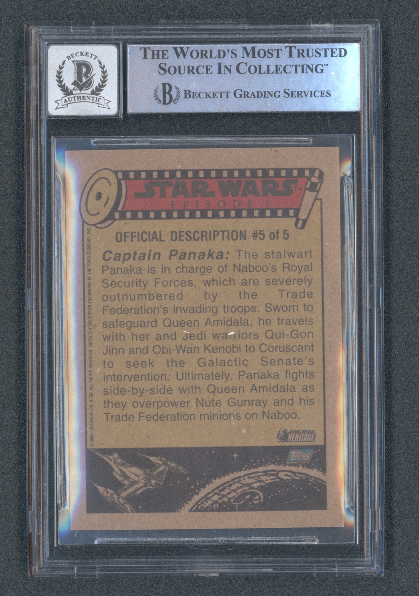 Ewan McGregor Signed 2004 Star Wars Heritage #88 (BGS)