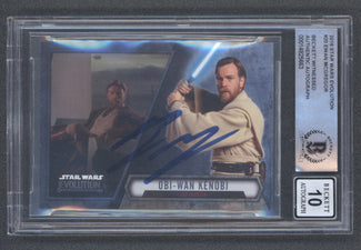 Ewan McGregor Signed 2016 Star Wars Evolution #20 (BGS | Autograph Grade 10)