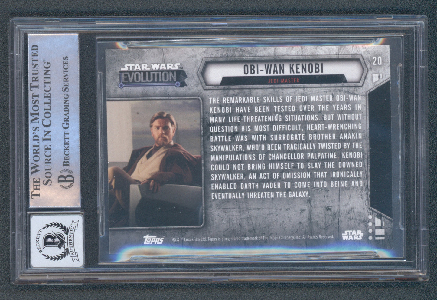 Ewan McGregor Signed 2016 Star Wars Evolution #20 (BGS | Autograph Grade 10)