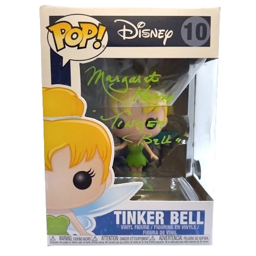Margaret Kerry Signed "Disney" #10 Tinker Bell Funko Inscribed "Tinker Bell" (Beckett)