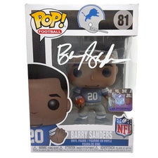 Barry Sanders Signed Lions #81 Funko Pop! Vinyl Figure (Beckett)