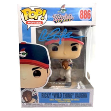 Charlie Sheen Signed "Major League" #886 Ricky "Wild Thing" Vaughn Funko Pop! Vinyl Figure (JSA)
