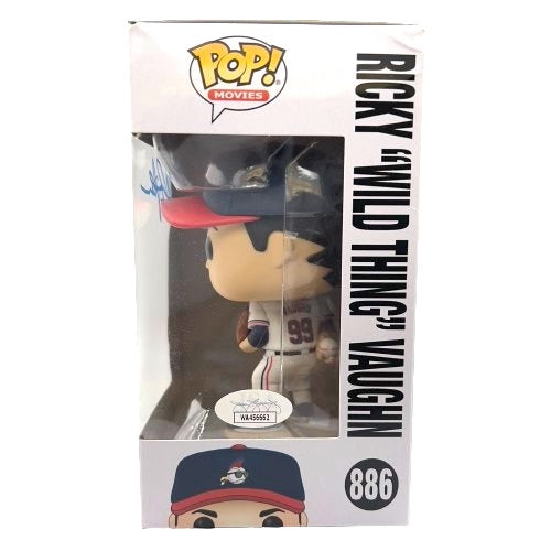 Charlie Sheen Signed "Major League" #886 Ricky "Wild Thing" Vaughn Funko Pop! Vinyl Figure (JSA)