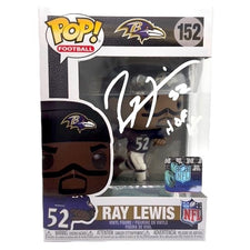 Ray Lewis Signed Ravens #152 Funko Pop! Vinyl Figure (Beckett)