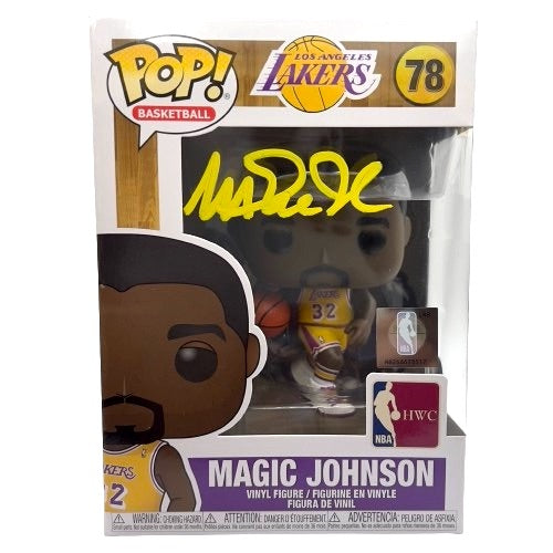 Magic Johnson Signed Lakers Funko POP! #78 (BAS Witness)