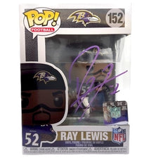 Ray Lewis Signed Ravens #152 Funko Pop! Vinyl Figure (Beckett)
