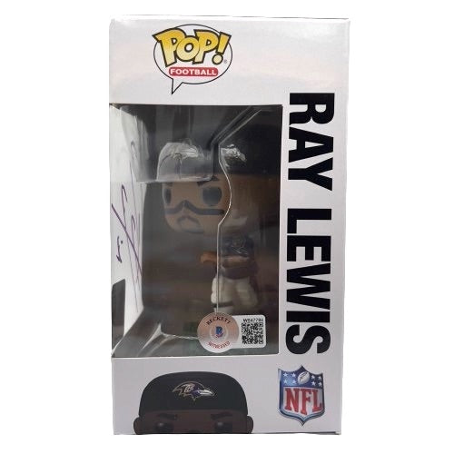 Ray Lewis Signed Ravens #152 Funko Pop! Vinyl Figure (Beckett)