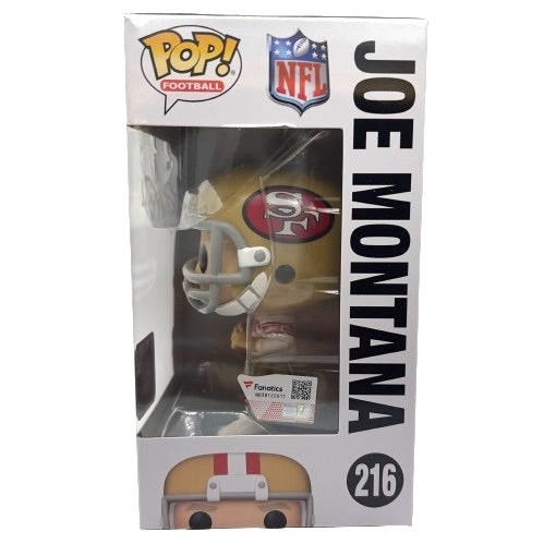 Joe Montana Signed 49ers #216 Funko Pop! Vinyl Figure (Fanatics)
