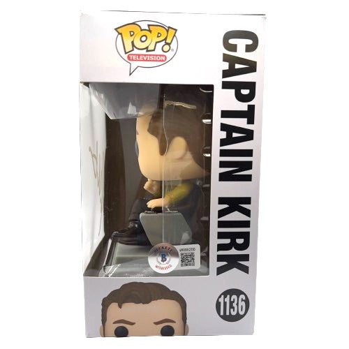 William Shatner Signed Captain Kirk Star Trek Funko POP! #1136