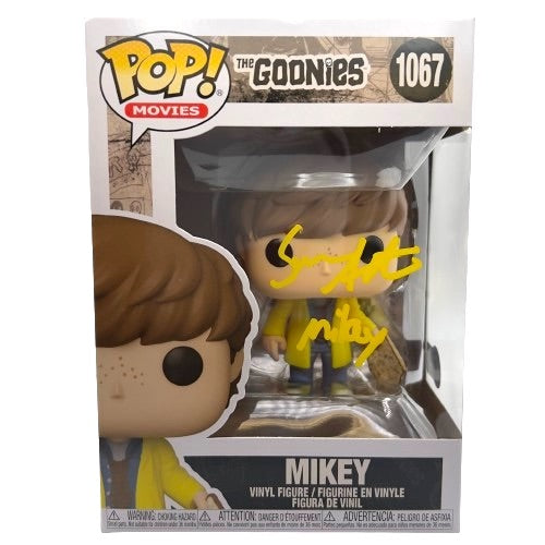 Sean Astin Signed "The Goonies" #1067 Mikey Funko Pop! Vinyl Figure Inscribed "Mikey" (Beckett)