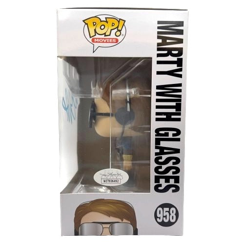 Michael J. Fox Signed "Back to the Future" #958 Marty with Glasses Funko Pop! Vinyl Figure (JSA)