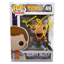 Michael J. Fox Signed "Back to the Future" #49 Marty Mcfly Outfit Funko Pop! Vinyl Figure (JSA)
