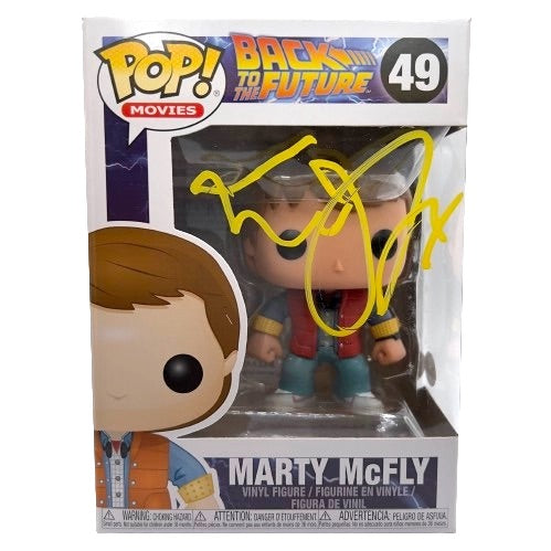 Michael J. Fox Signed "Back to the Future" #49 Marty Mcfly Outfit Funko Pop! Vinyl Figure (JSA)