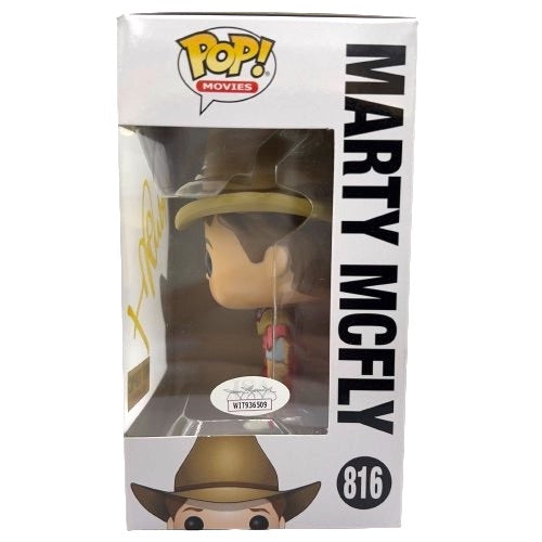 Michael J. Fox Signed "Back to the Future" #816 Marty McFly Outfit Funko Pop! Vinyl Figure (JSA)