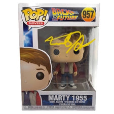 Michael J. Fox Signed "Back to the Future" #957 Marty 1955 Outfit Funko Pop! Vinyl Figure (JSA)
