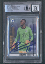 Edouardo Mendy Signed 2020-21 Merlin UEFA Champions League #91 (BGS | Autograph Grade 10)