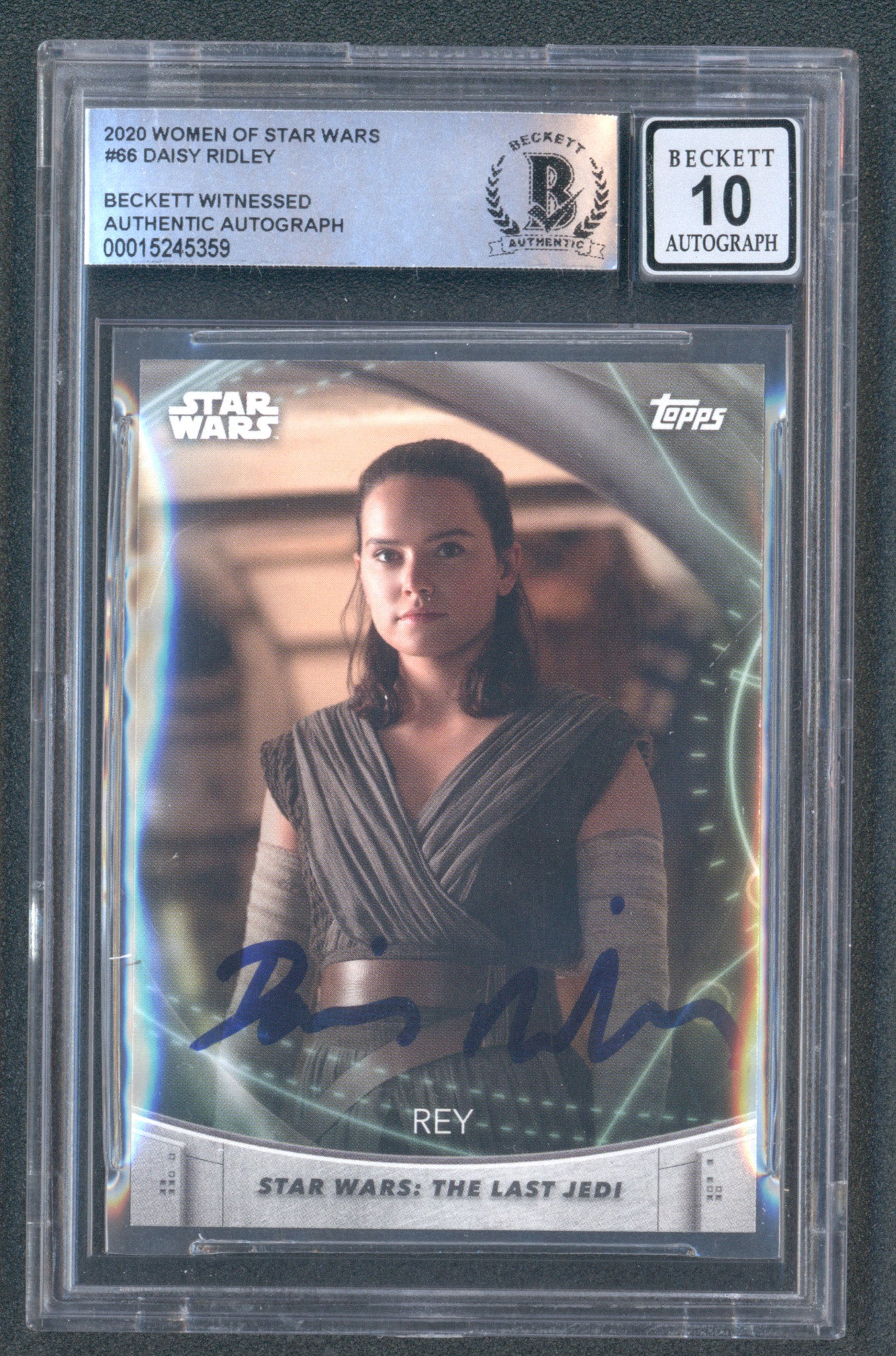 Daisy Ridley Signed 2020 Women of Star Wars #66 (BGS | Autograph Grade 10)
