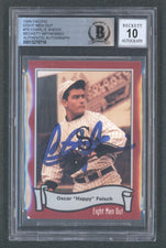 Charlie Sheen Signed 1988 Pacific Eight Men Out #76 (BGS | Autograph Grade 10)