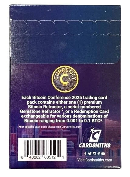 Cardsmiths Currency Series - 2025 Bitcoin Conference - Sealed Unopened 1 of 1500