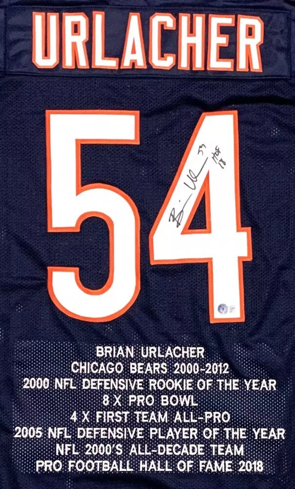 Brian Urlacher Signed Jersey (Beckett)