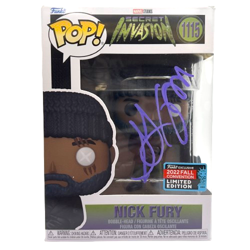Samuel L Jackson Signed "Nick Fury" #1115 Secret Invasion Funko Pop! Vinyl Figure (Beckett)