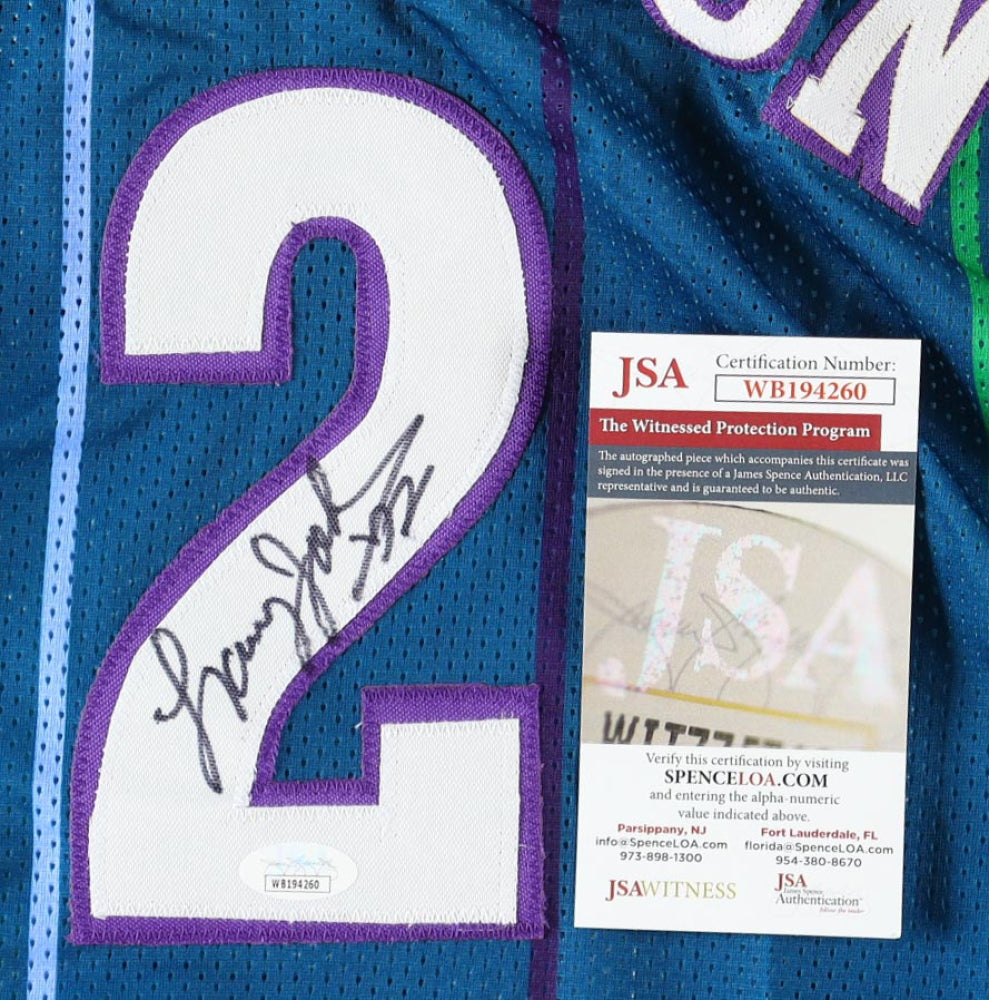 Larry Johnson Signed Jersey (JSA)
