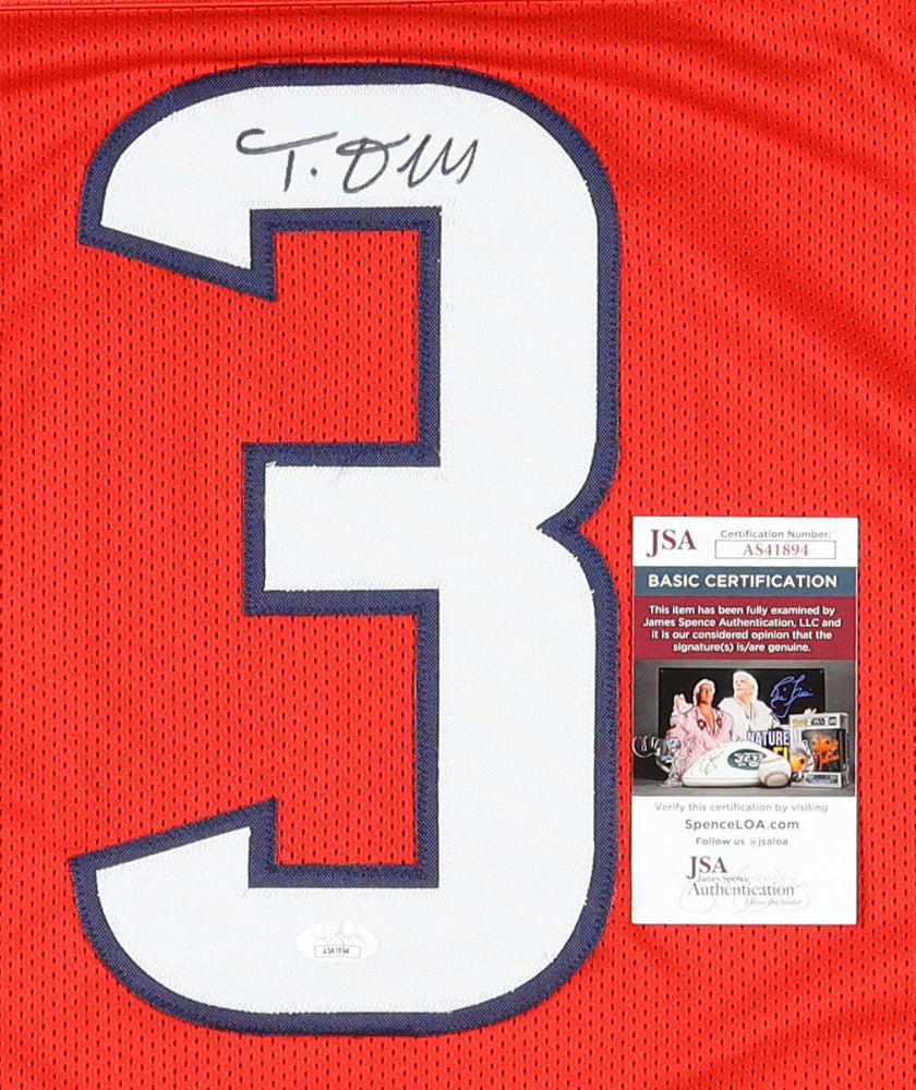 Tank Dell Signed Jersey (JSA)