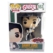 John Travolta Signed "Danny Zuko" #553 Grease Funko POP! Vinyl Figure (BAS Witness)